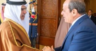 ولي العهد رئيس الوزراء يلتقي الرئيس المصري