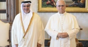ولي العهد رئيس الوزراء يلتقي قداسة البابا ليو الرابع عشر بابا الفاتيكان