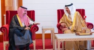 الملك يستقبل وزير الخارجية السعودي الأمير فيصل بن فرحان