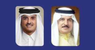 الملك يعزي أمير قطر بوفاة عدد من الدبلوماسيين من الوفد القطري في مدينة شرم الشيخ المصرية 