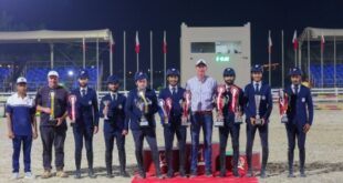 فريق وزارة الداخلية لقفز الحواجز يحقق المركز الأول في المسابقة الكبرى لافتتاح موسم قفز الحواجز