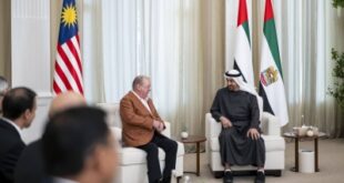 رئيس دولة الإمارات يستقبل ملك ماليزيا ويبحثان تعزيز التعاون