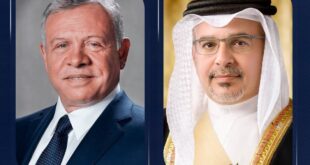 ولي العهد رئيس الوزراء يعزي العاهل الأردني في وفاة رئيس الوزراء الأردني الأسبق