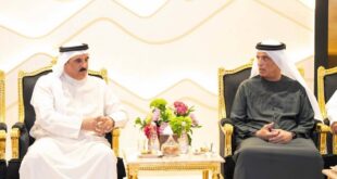 حاكم رأس الخيمة يستقبل سفير مملكة البحرين بمناسبة حلول شهر رمضان المبارك